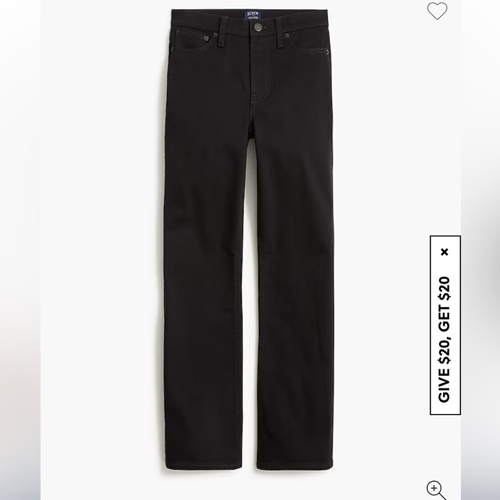 J.Crew Petite Flare Crop Black Jean